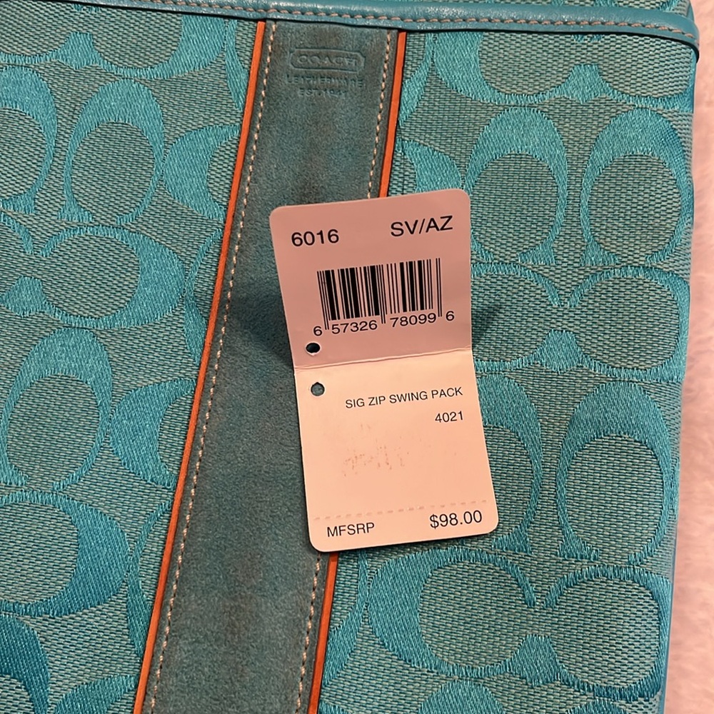Coach Vintage Azure Signature Swing Pack - Picture 4 of 8